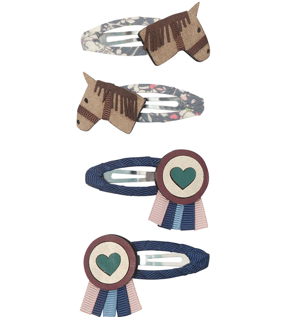 Mimi & Lula Hair Clips - 4 pcs - Pony Club - Horse Duck Hound