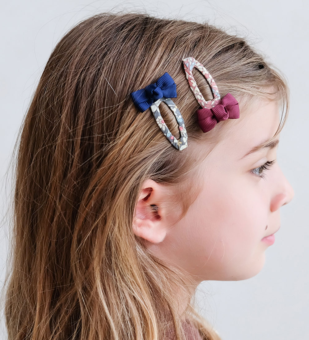 Mimi & Lula Hair Clips - 4 pcs - Floral Florence Horse Duck Houn