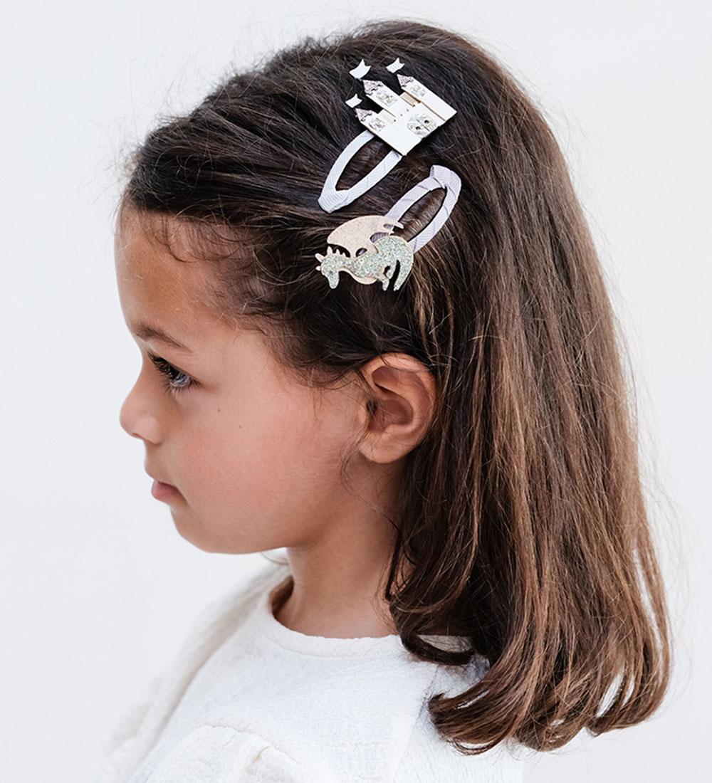Mimi & Lula Hair Clips - 4 pcs - Dragon Duck Princess Fairytale