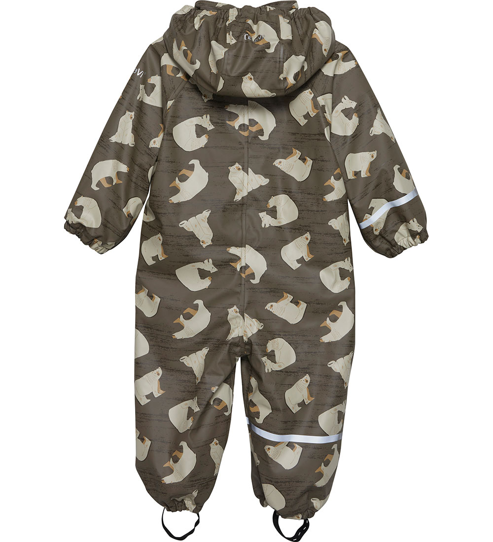 CeLaVi Rainsuit w. Fleece - PU - Sea Turtle