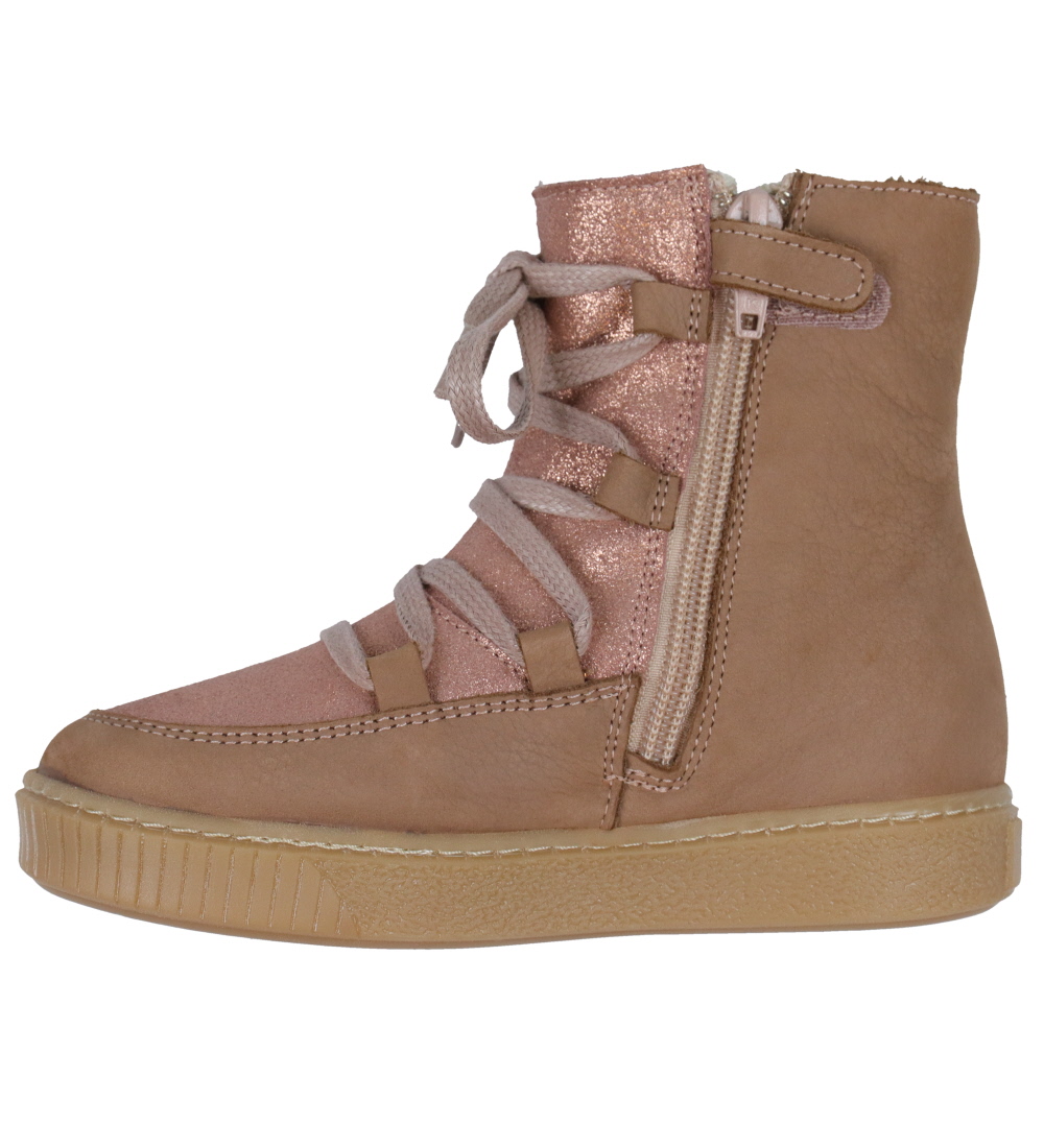 Wheat Winter Boots - Woolie - Tex - Rose Down w. Glitter