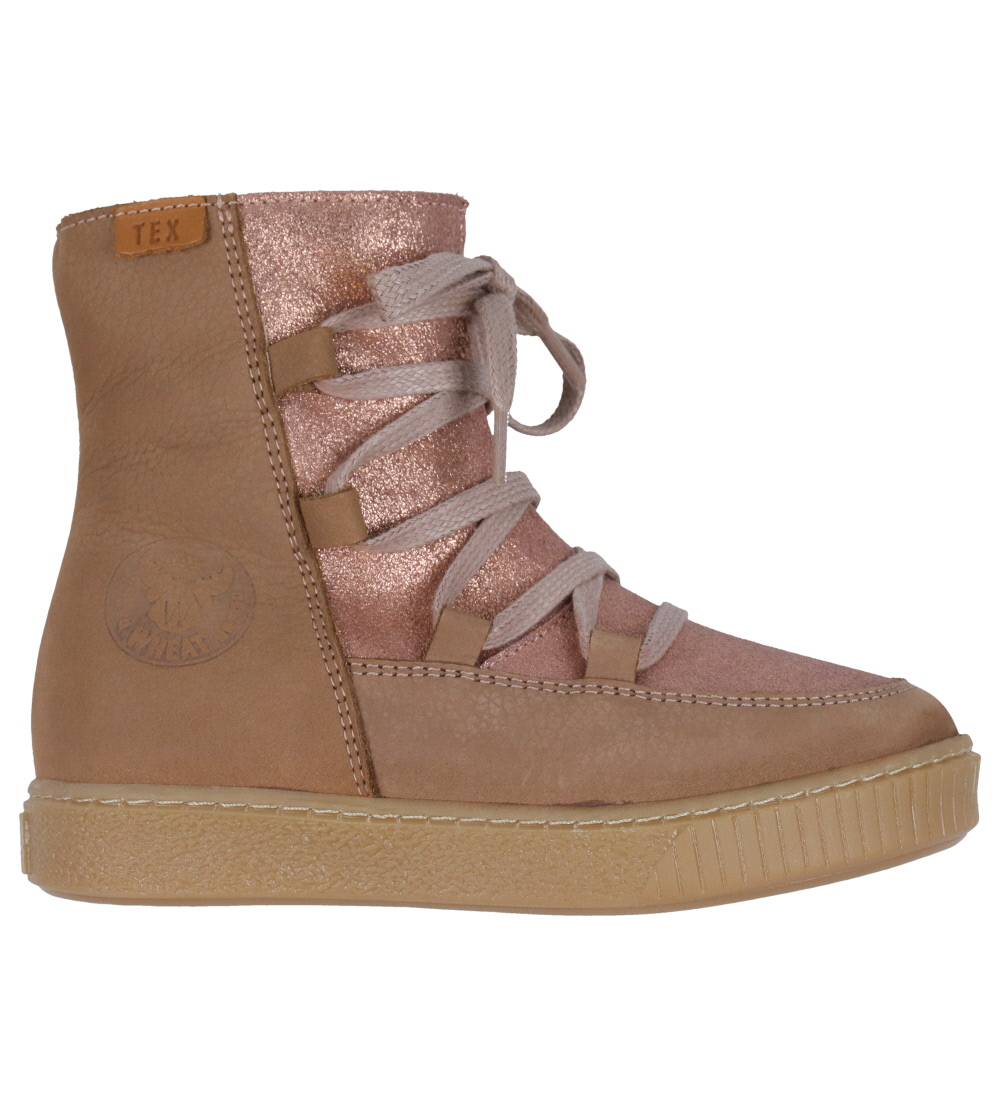 Wheat Winter Boots - Woolie - Tex - Rose Down w. Glitter