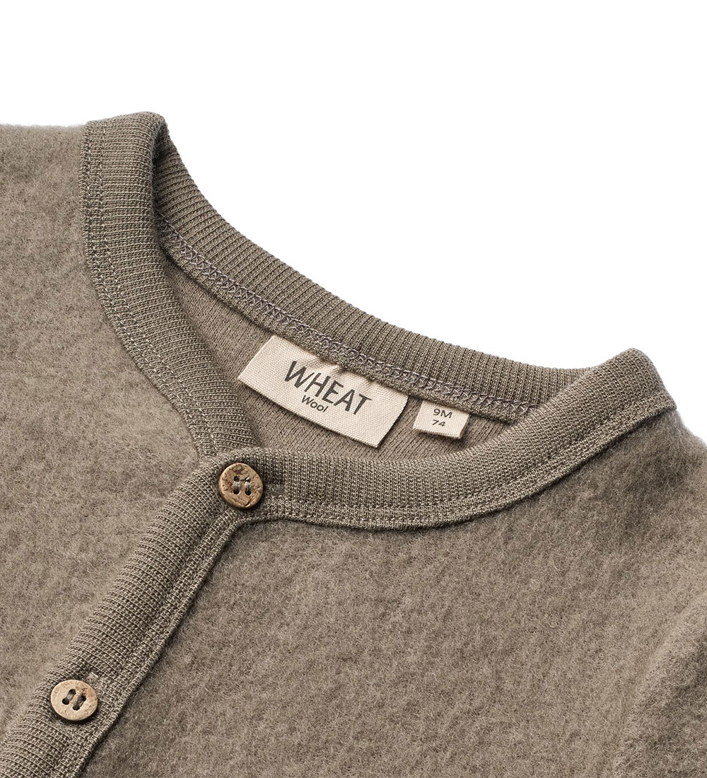 Wheat Cardigan - Wool - Grey Stone