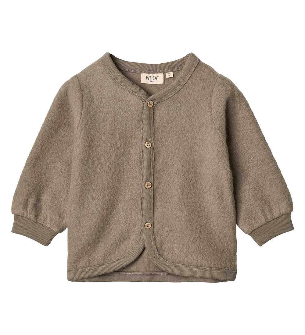 Wheat Cardigan - Wool - Grey Stone