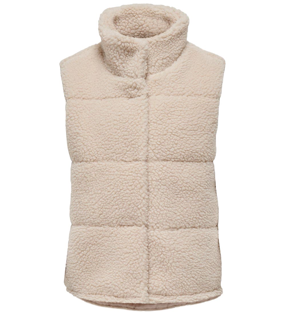 Kids Only Fleece Vest - Teddy - KogSandra - Pumice Stone