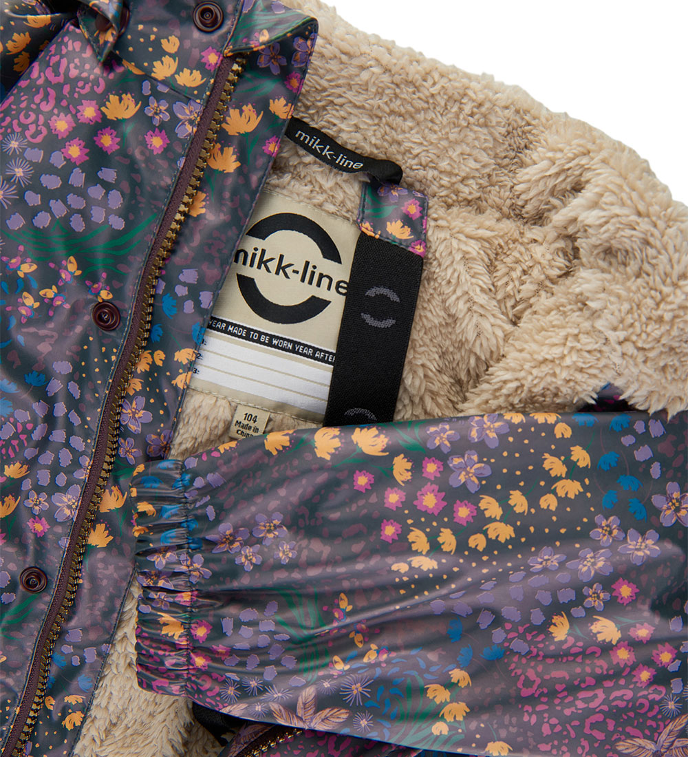 Mikk-Line Rainsuit w. Lining - PU - Recycled - Huckleberry