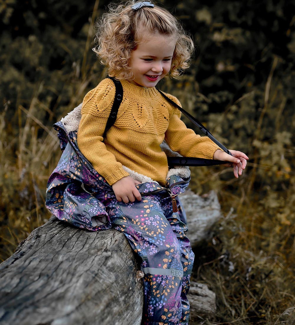 Mikk-Line Rainsuit w. Lining - PU - Recycled - Huckleberry