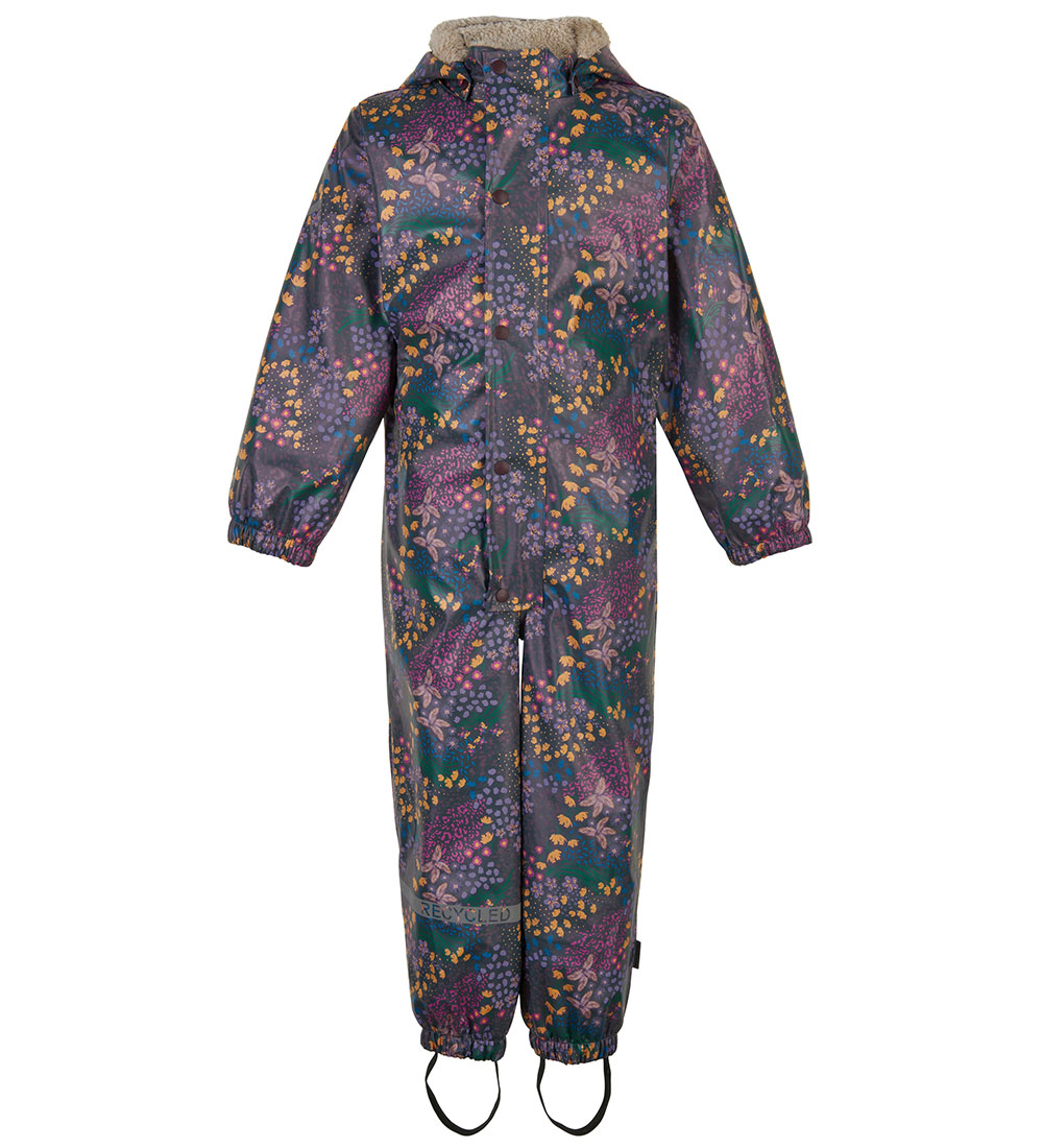 Mikk-Line Rainsuit w. Lining - PU - Recycled - Huckleberry