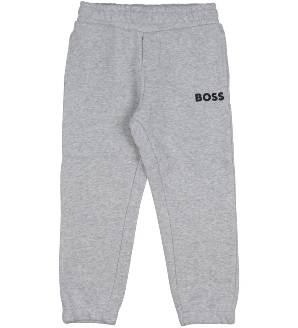 BOSS Sweatpants - Grey Melange w. Black