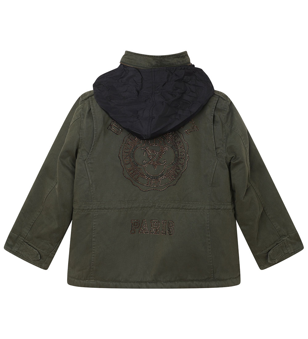 Zadig & Voltaire Jacket - Parka - Khaki/Brown w. Rhinestone