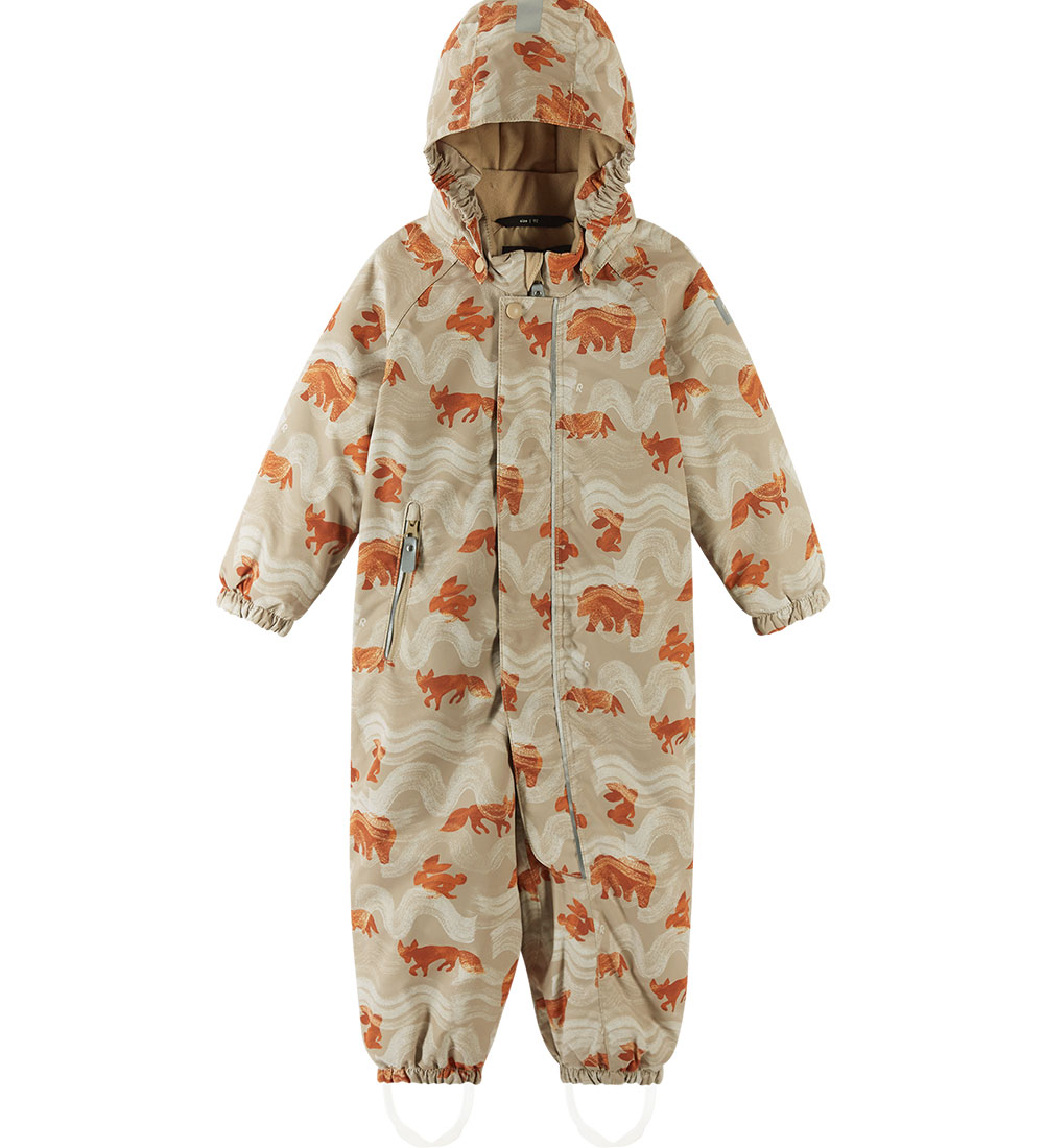 Reima Snowsuit - Puhuri - Light Oak w. Print