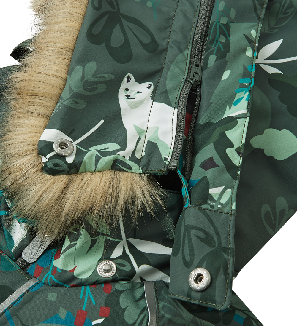 Reima Snowsuit - Lappi - Thyme Green w. Print