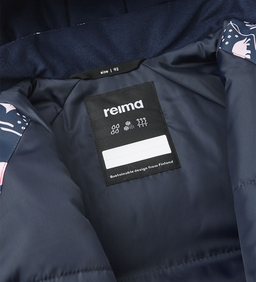 Reima Snowsuit - Puhuri - Navy w. Print