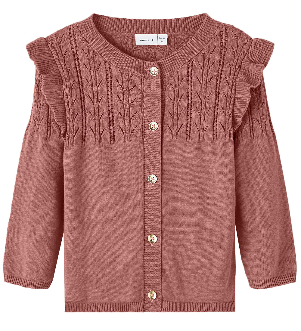 Name It Cardigan - Knitted - NmfOmilla - Light Mahogany