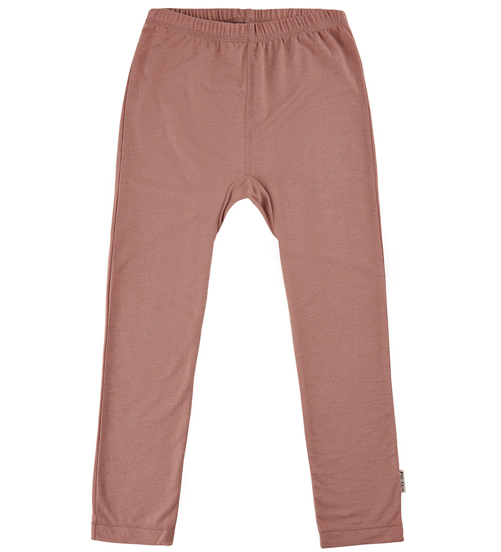 Mikk-Line Leggings - ull/Bambus - Burlwood
