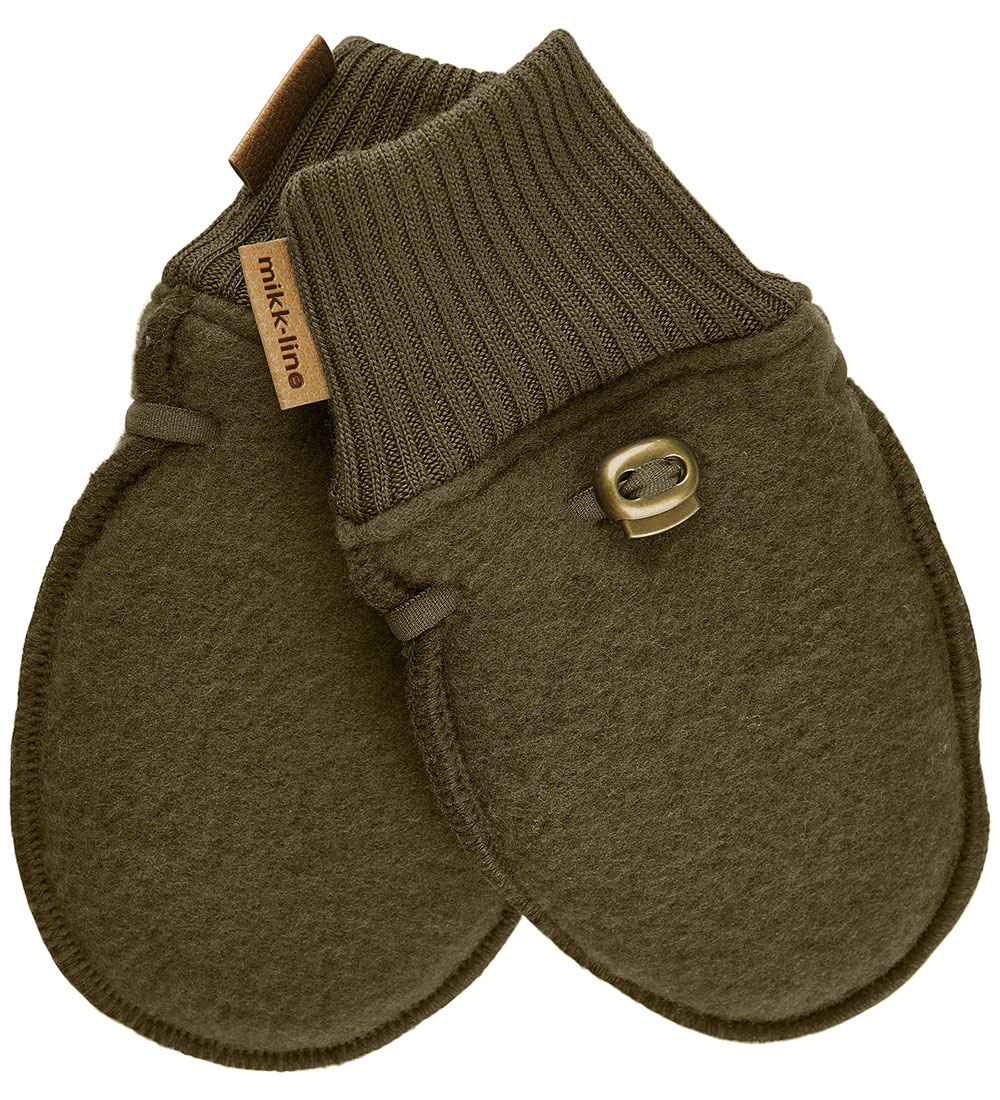 Mikk-Line Mittens - Wool - Beech
