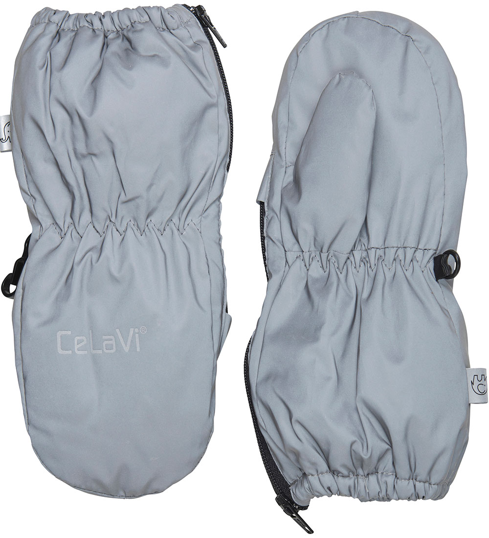 CeLaVi Mittens w. Zipper - Reflex/Rubber