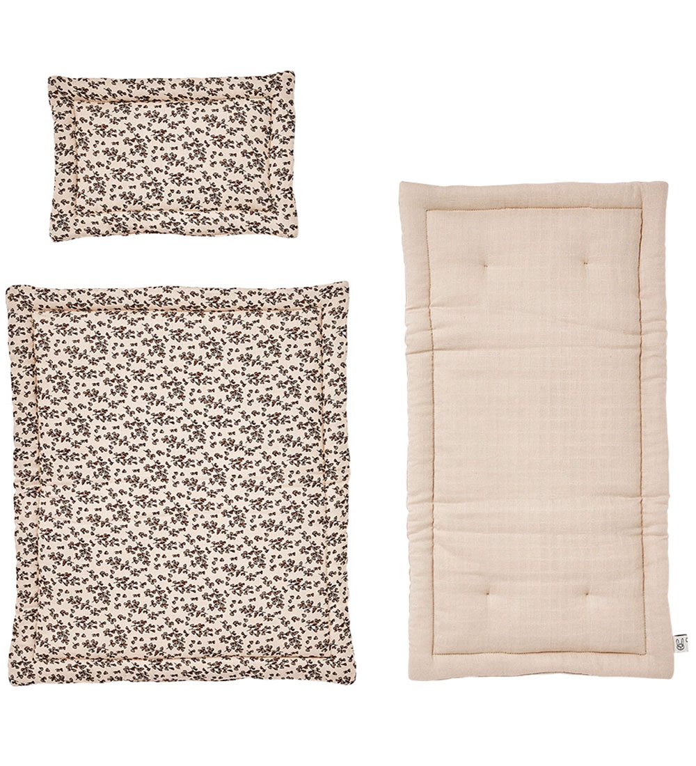 Literie de Poupée av. Matelas OYOY - Leaf - Beige