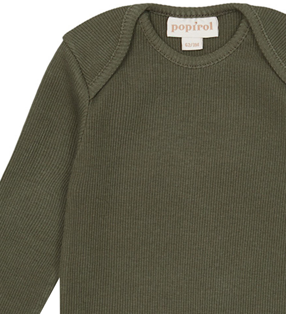 Popirol Bodysuit l/s - Polori - Forest