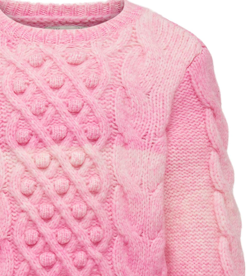 Kids Only Blouse - Knitted - KogLiva - Azalea Pink/Space Dyed