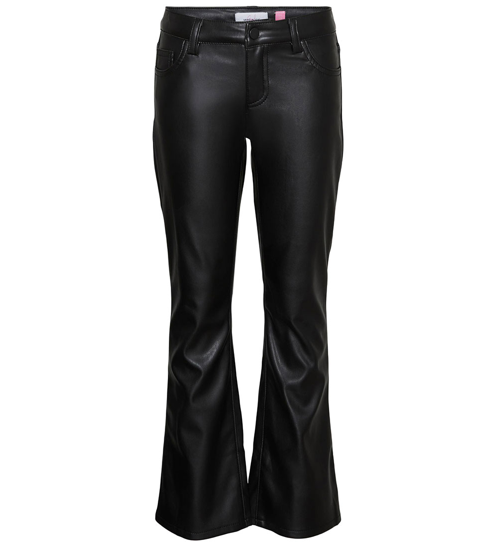 Vero Moda Girl Trousers - PU - VmRiver - Black
