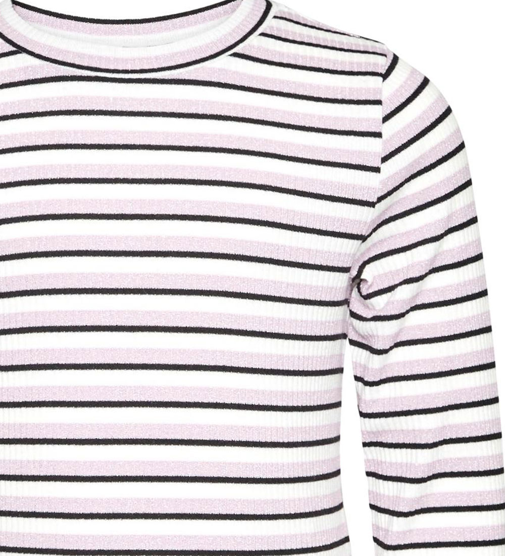 Vero Moda Girl Dress - Rib - VmVio - Pink Lavender/Snow White