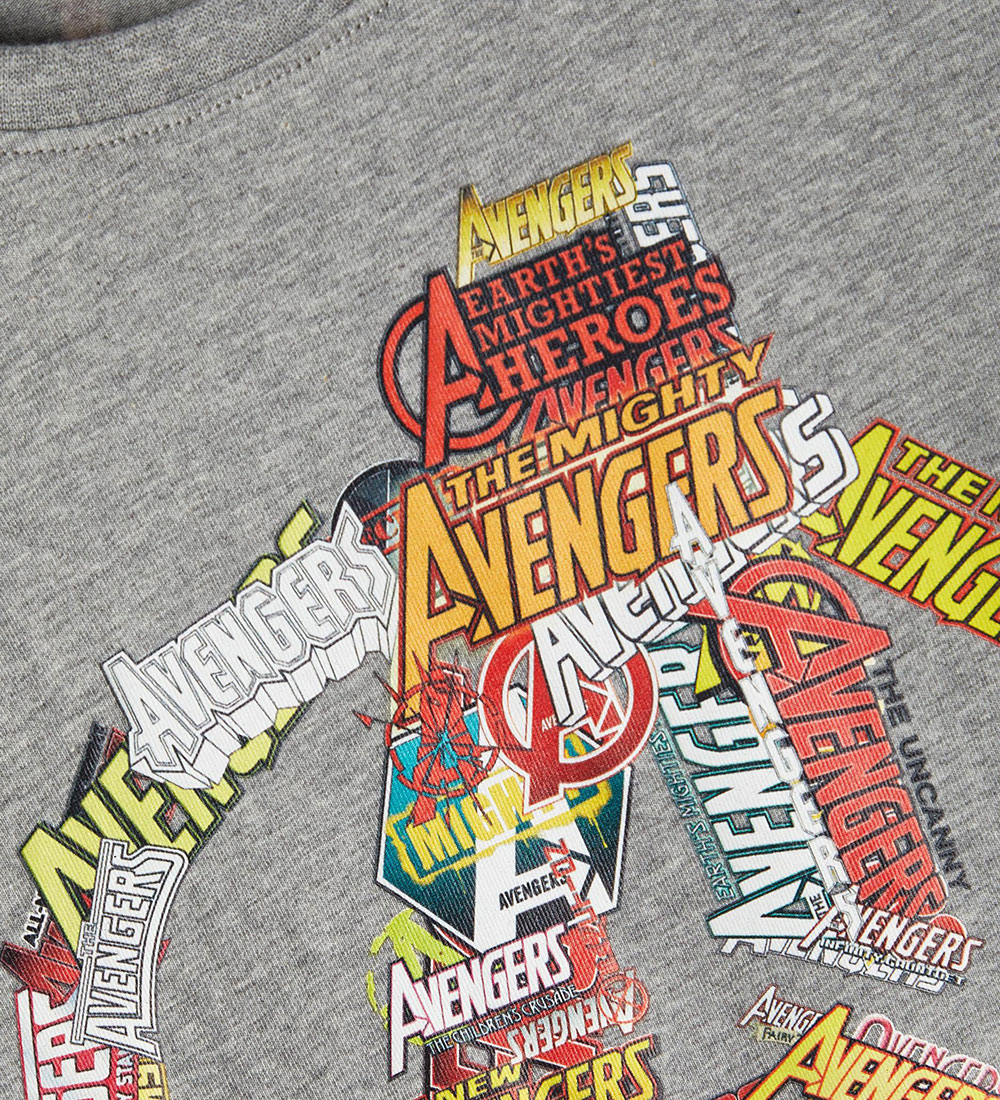 Name It T-shirt - NkmSakse Avengers - Grey Melange