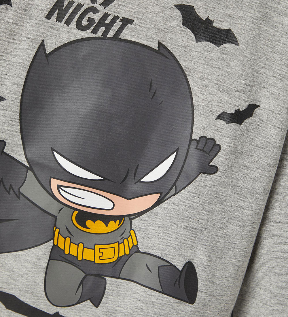 Name It Blouse - NmmSummi Superfriends - Batman - Grey Melange