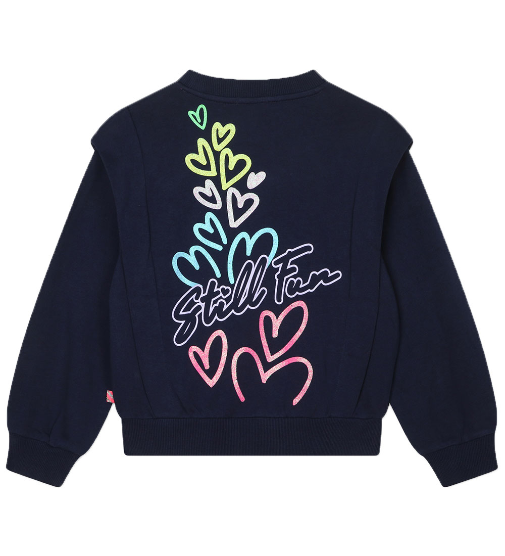 Billieblush Sweatshirt - Navy w. Hearts