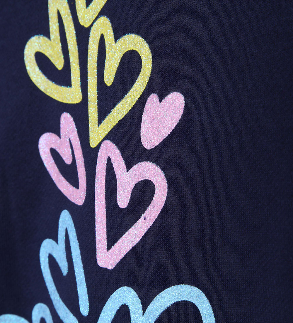 Billieblush Sweatshirt - Navy w. Hearts