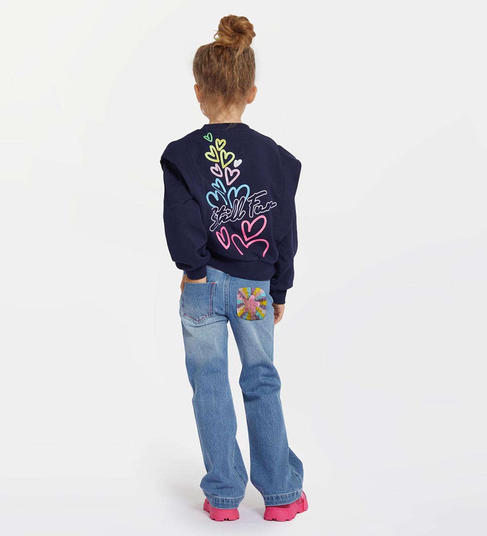 Billieblush Sweatshirt - Navy w. Hearts