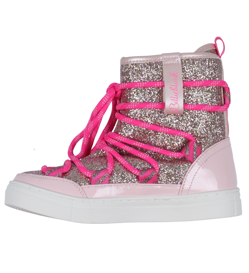Billieblush Winter Boots - Pink w. Silver Glitter
