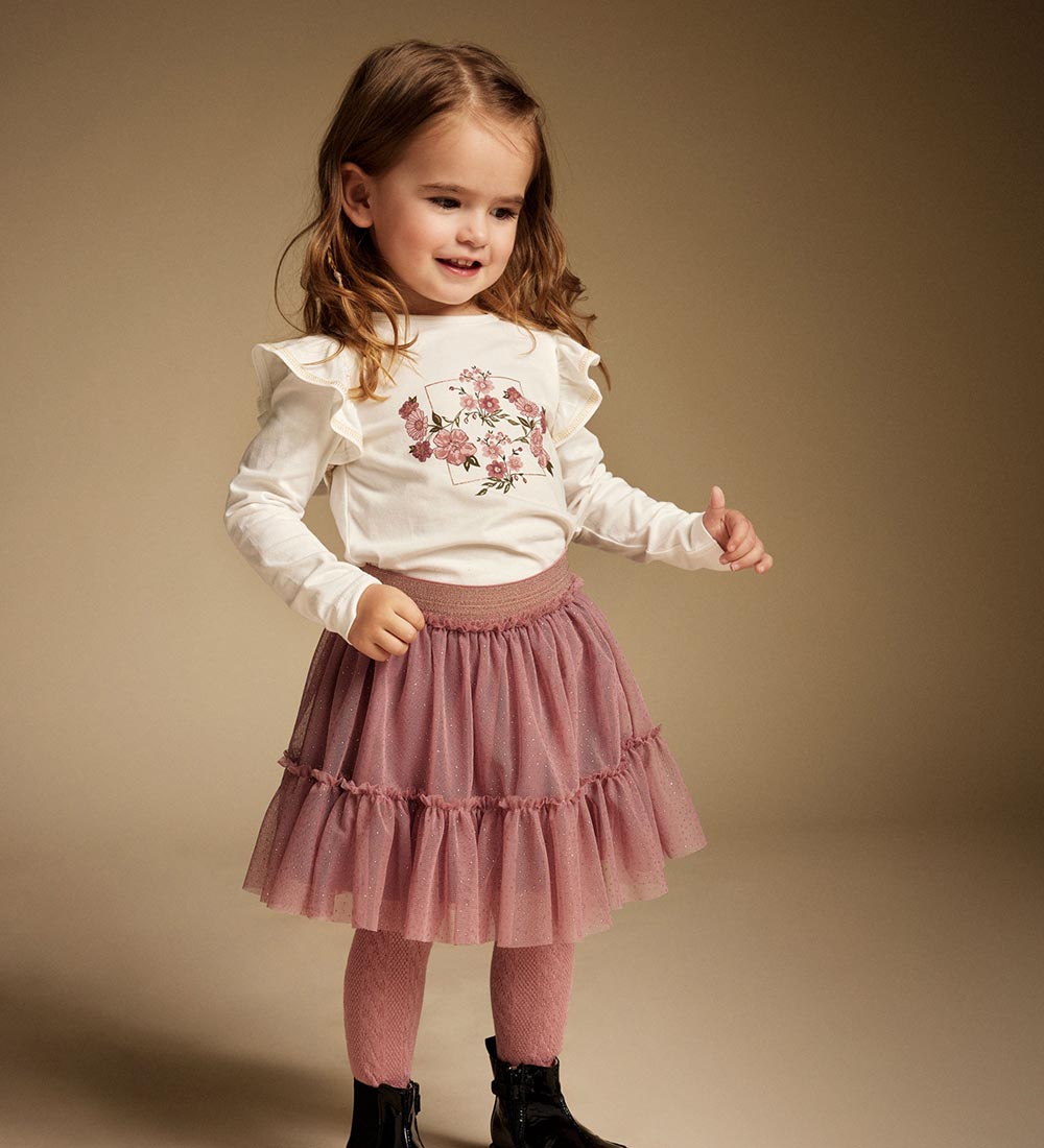 Creamie Tulle Skirt - Nostalgia Rose w. Glitter