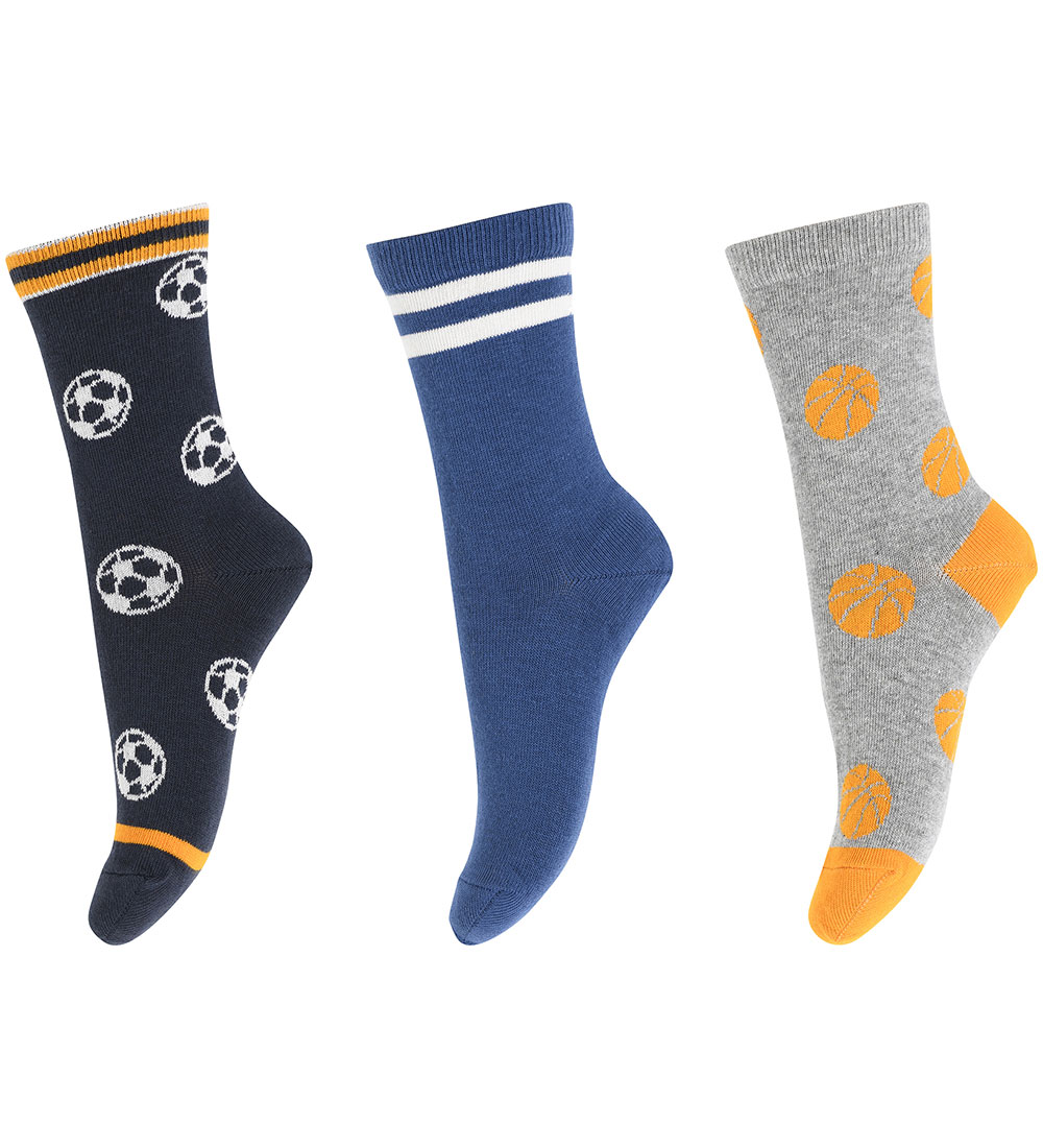 Melton Socks - 3-Pack - Balls - Marine