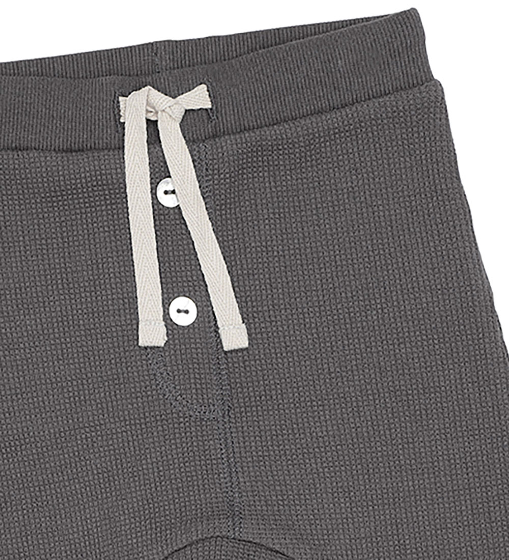 Monsieur Mini Trousers - Baggy Waffle - Forged Iron