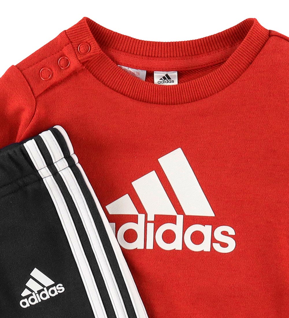 adidas Performance Sweat Set - I Bos Logo JOG - Red/Black