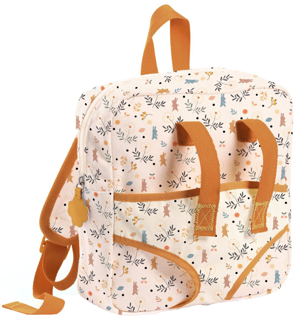 Djeco Backpack w. Baby Carrier - Ocher