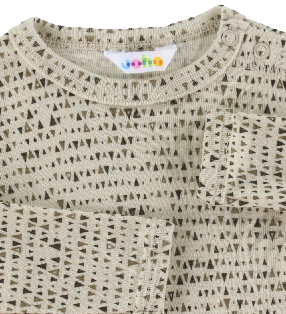Joha Bodysuit l/s - Wool - Beige Op
