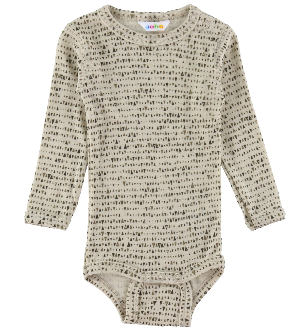 Joha Bodysuit l/s - Wool - Beige Op