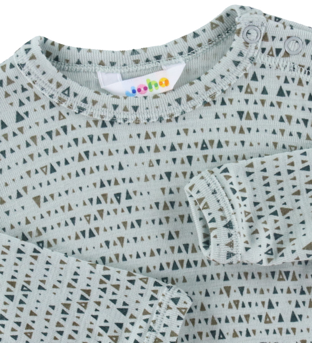 Joha Blouse - Wool - Mint Aop