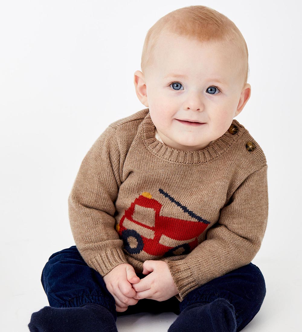 Hust and Claire Blouse - Knitted - Pilou - Deer Brown Melange