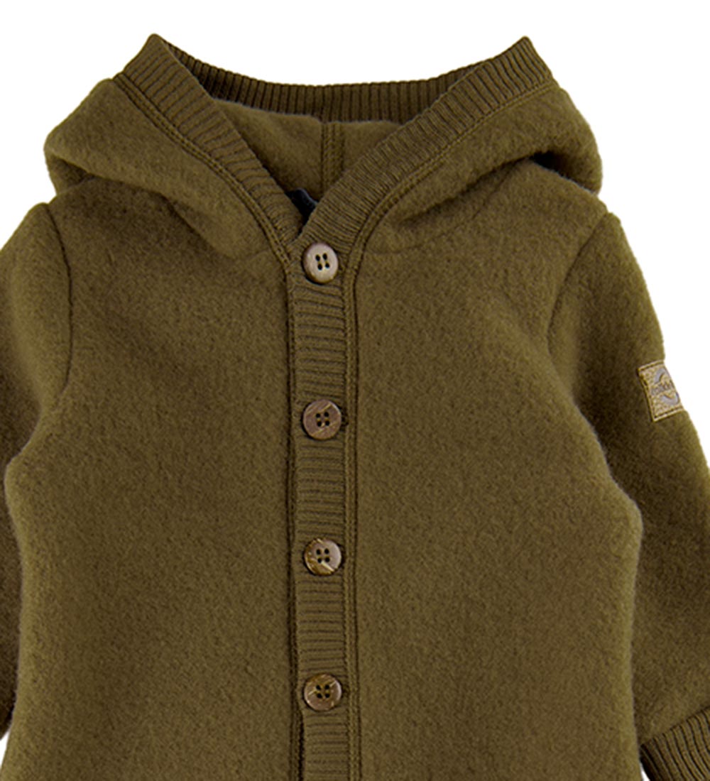 Mikk-Line Pramsuit w. Hood - Wool - Beech