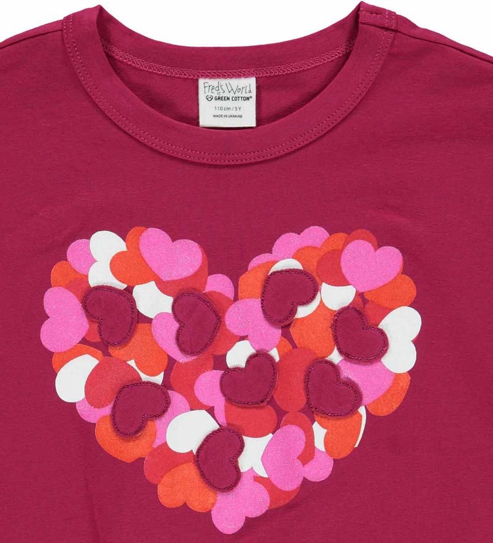Freds World Blouse - Heart - Plum