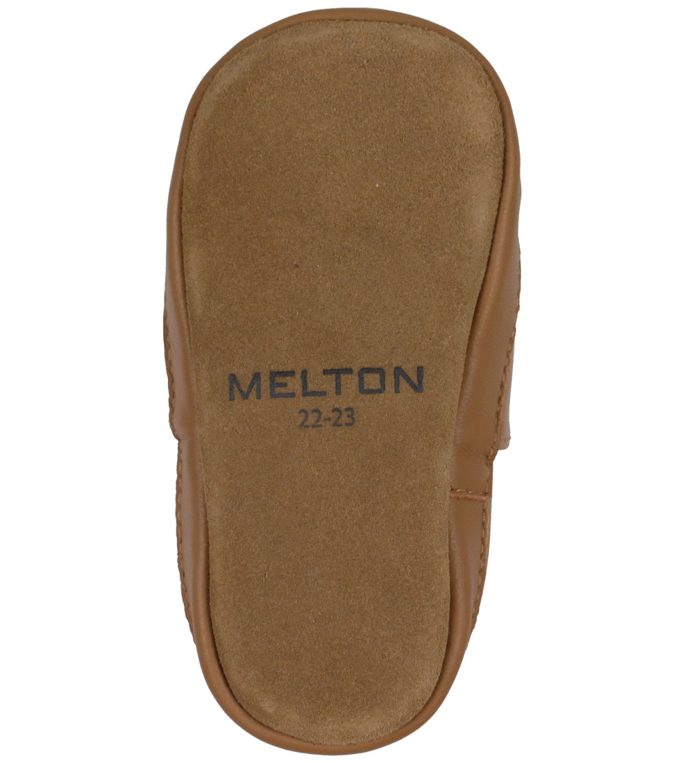 Melton Soft Sole Leather Shoes - Cognac w. Squirrel
