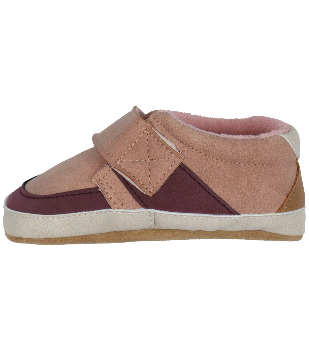 Melton Slippers - Café Au Lait/Bordeaux