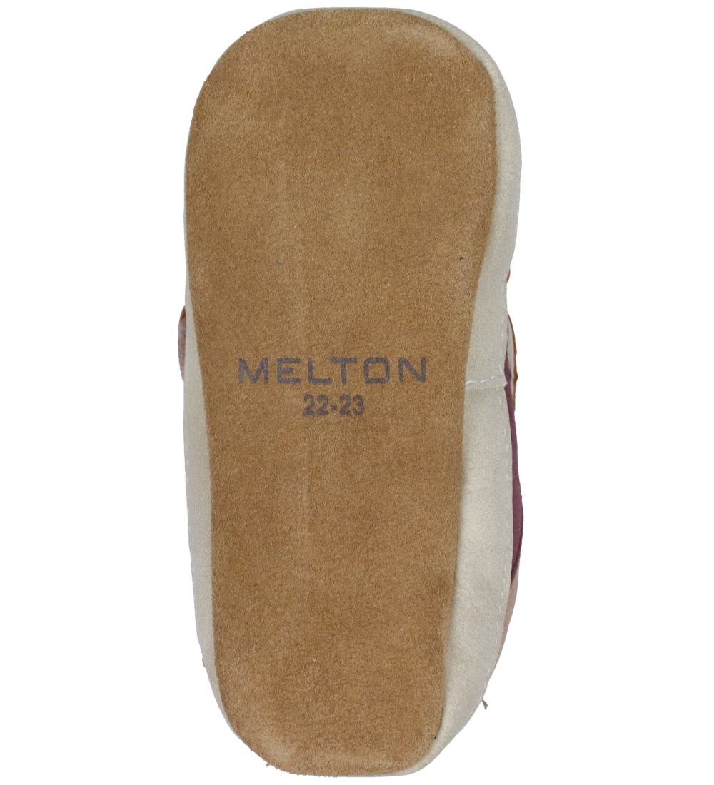 Melton Slippers - Café Au Lait/Bordeaux