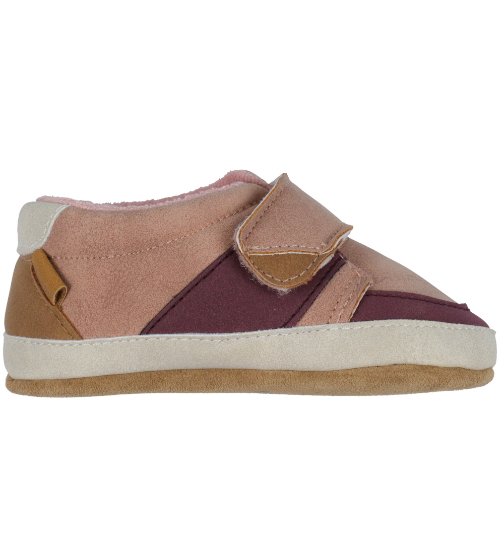 Melton Slippers - Café Au Lait/Bordeaux