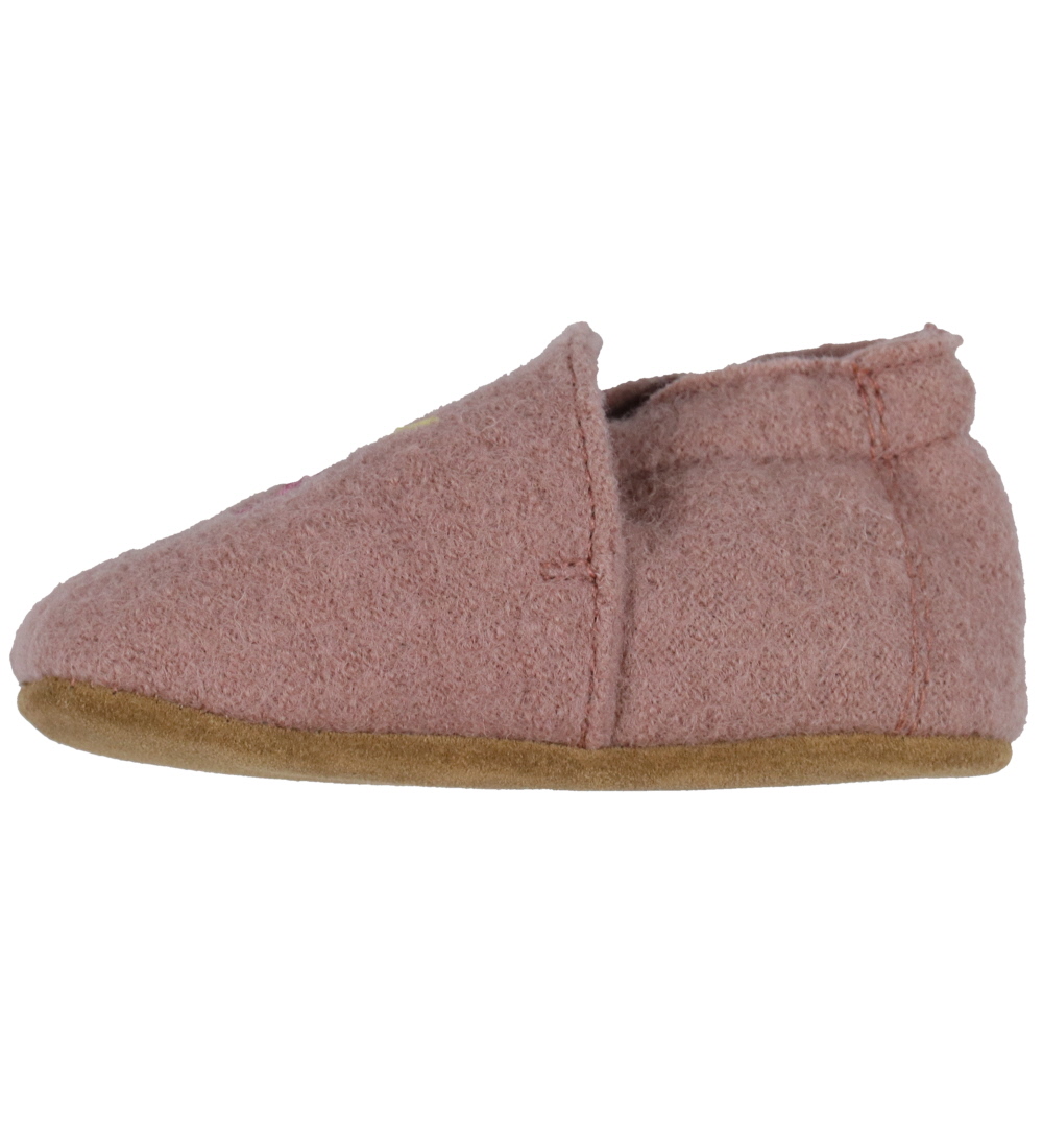 Melton Slippers - Wool - Fawn w. Unicorn