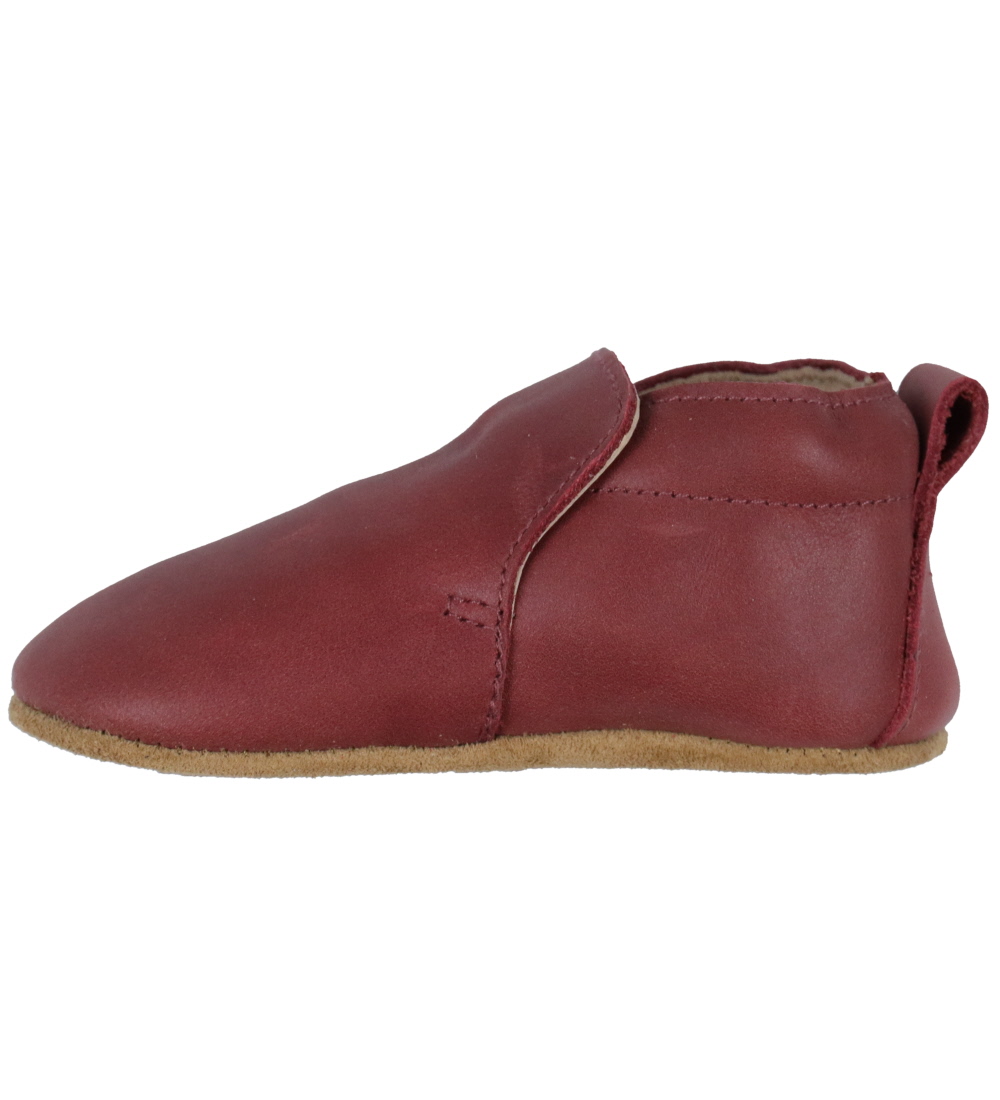 Melton Leren Slippers - Apple Boter
