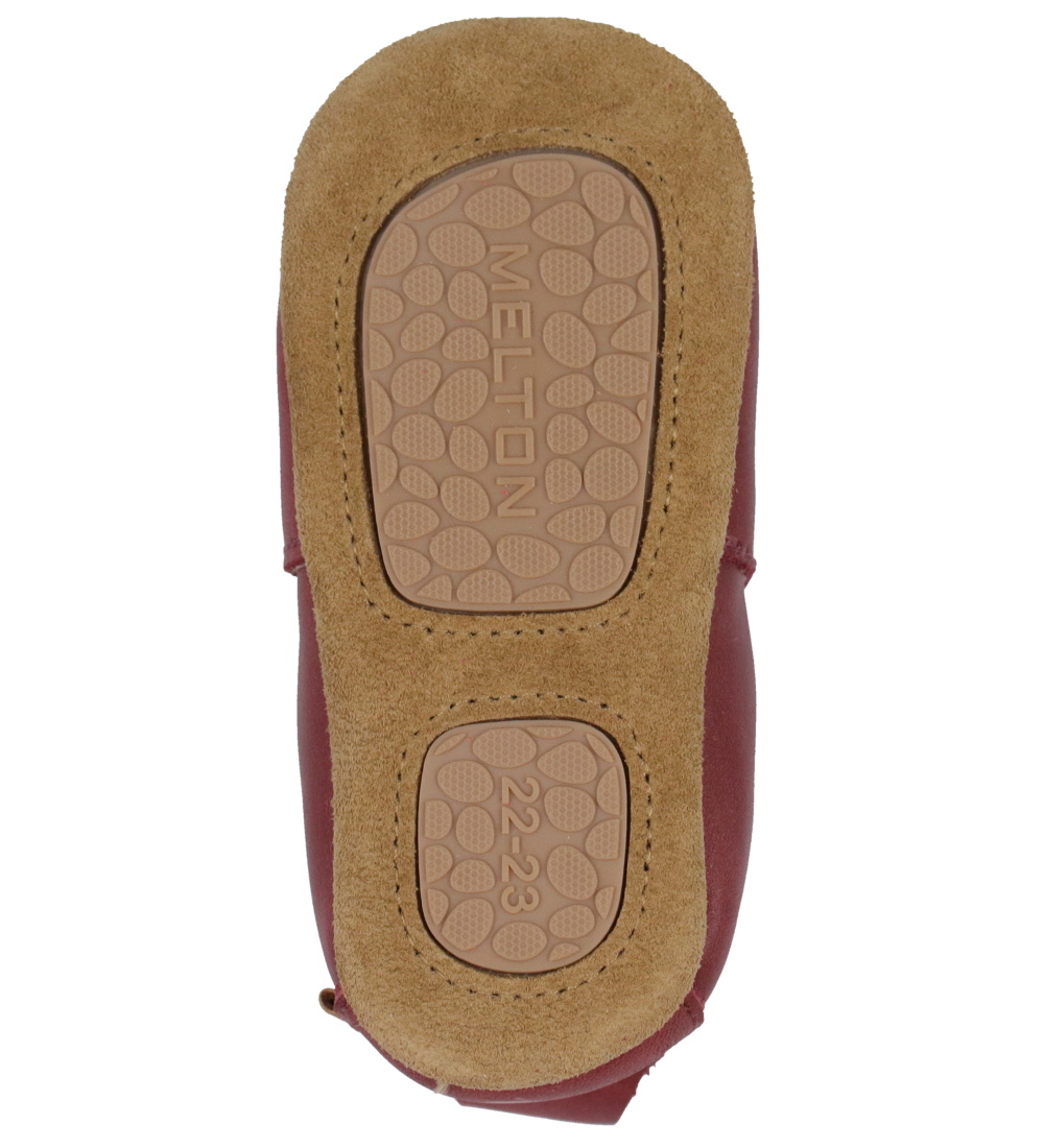 Melton Leren Slippers - Apple Boter
